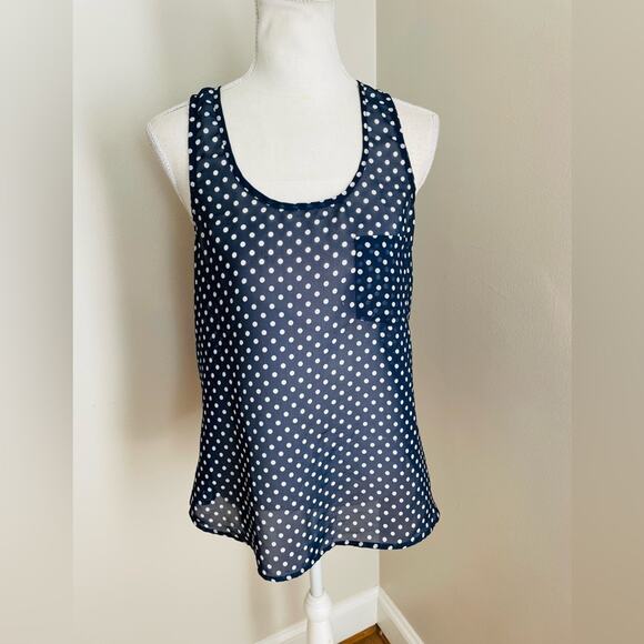 Charming Charlie Polka Dot Blouse - Picture 1 of 4